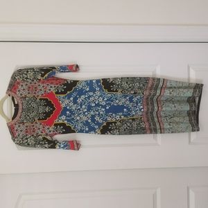 Alice and Olivia Delora Floral Midi Dress Size 8